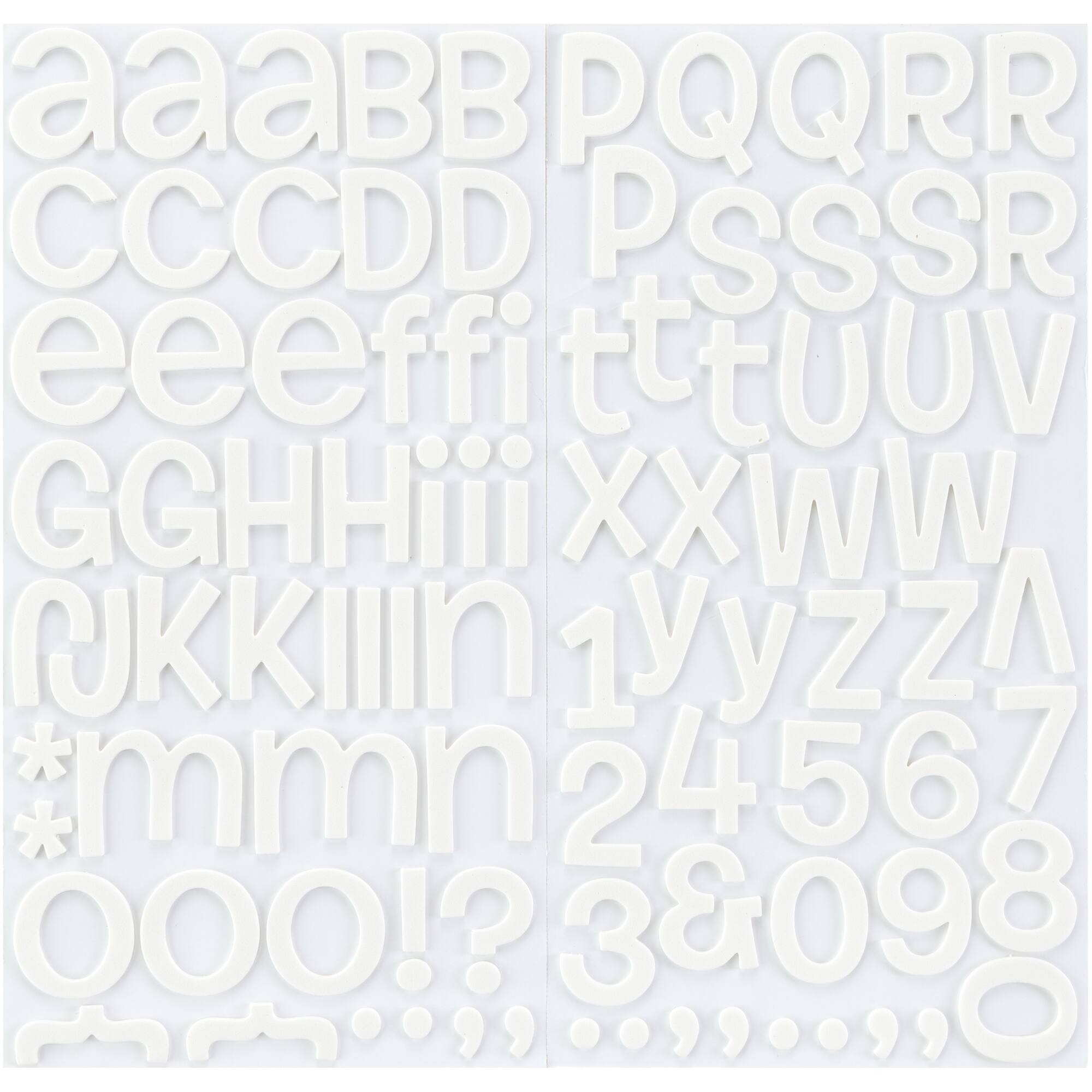 American Crafts™ White Rootbeer Float Foam Alphabet Stickers